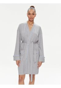 DKNY Szlafrok YI10008 Szary. Kolor: szary. Materiał: bawełna, wiskoza #1