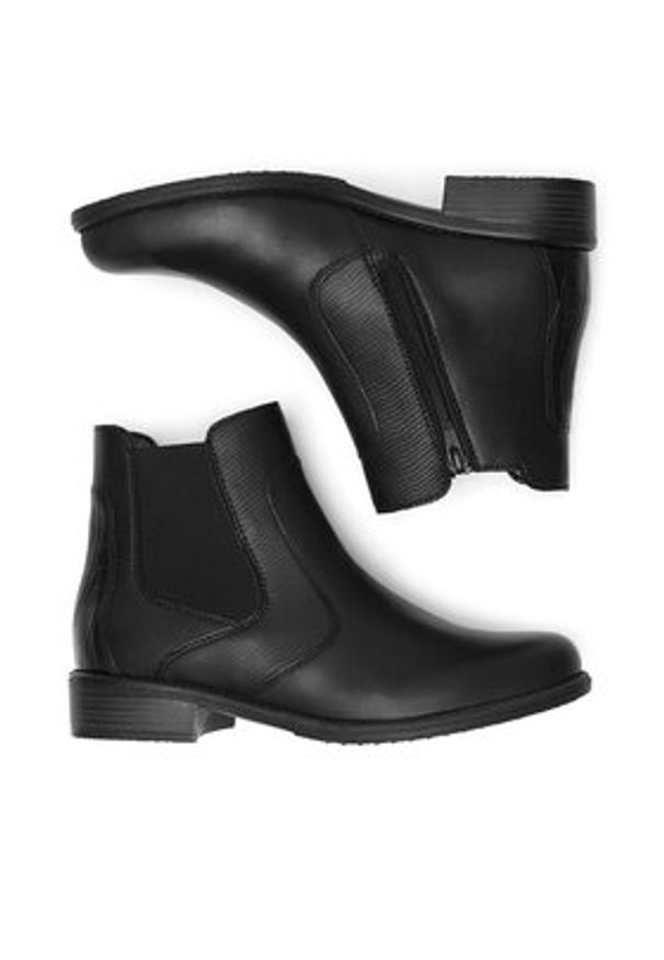 Remonte Botki D0F70-01 Czarny. Kolor: czarny. Materiał: skóra