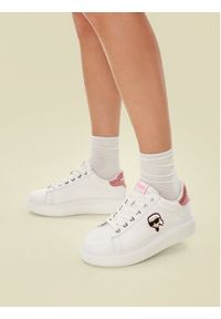 Karl Lagerfeld - KARL LAGERFELD Sneakersy KL62530N Biały. Kolor: biały. Materiał: skóra #9