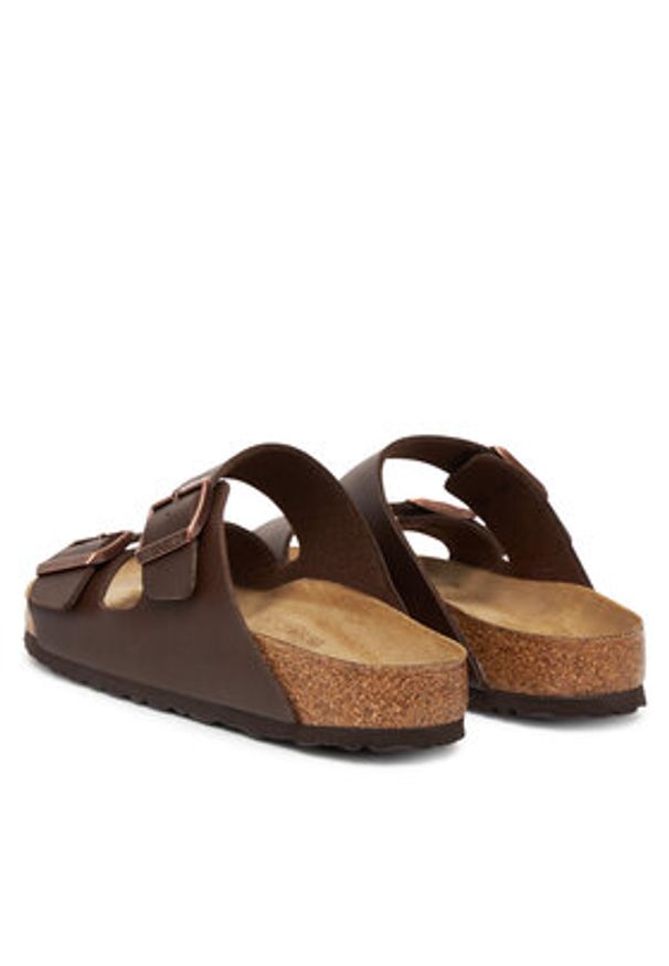Birkenstock Klapki Arizona Sfb 451161 Brązowy. Kolor: brązowy. Materiał: skóra