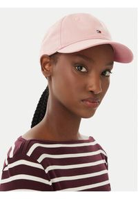 TOMMY HILFIGER - Tommy Hilfiger Czapka z daszkiem Th Flag Soft 6 Panel Cap AW0AW17781 Różowy. Kolor: różowy. Materiał: bawełna #2