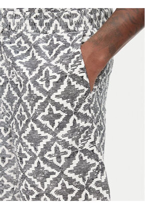 Jack & Jones - Jack&Jones Komplet koszula i szorty materiałowe Seersucker 12284648 Szary Relaxed Fit. Kolor: szary. Materiał: bawełna