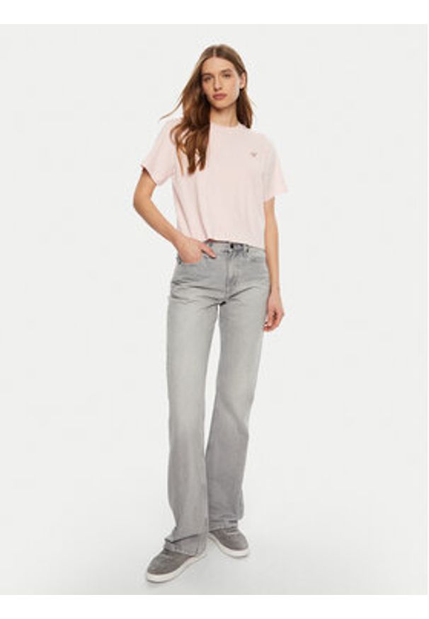 Guess T-Shirt W4YI05 K8HM0 Różowy Regular Fit. Kolor: różowy. Materiał: bawełna
