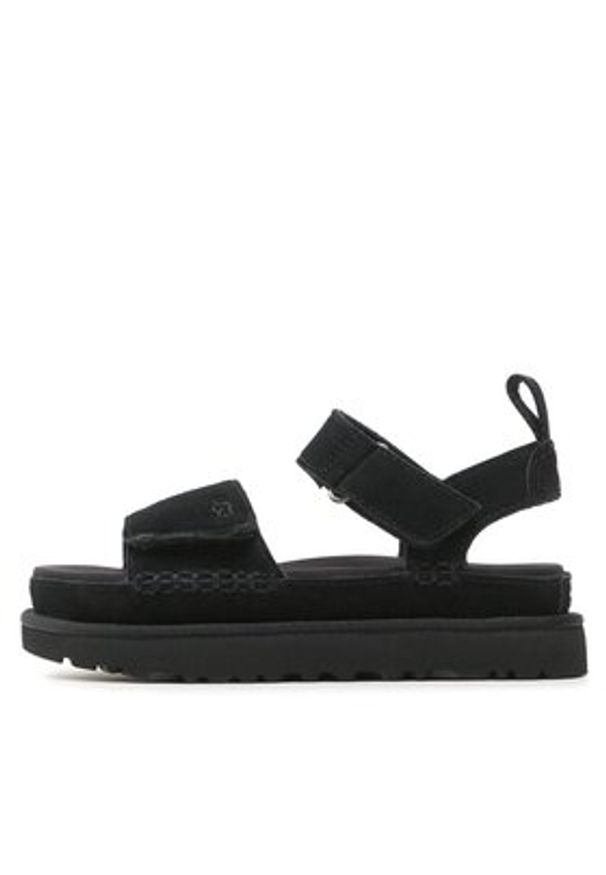 Ugg Sandały W Goldenstar Sandals 1136783 Czarny. Kolor: czarny. Materiał: zamsz, skóra