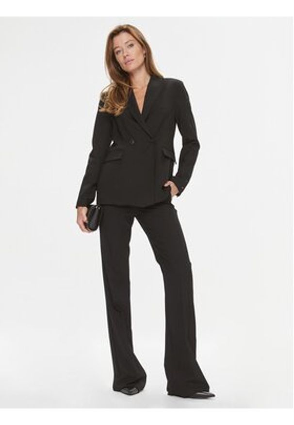 Marella Spodnie materiałowe Xavier 2331360539200 Czarny Regular Fit. Kolor: czarny. Materiał: syntetyk