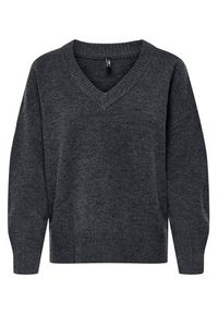 only - ONLY Sweter Mari 15360940 Szary Loose Fit. Kolor: szary. Materiał: syntetyk #6