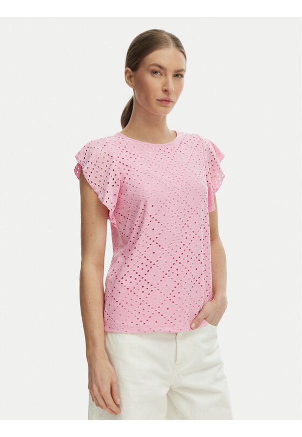 Vero Moda Bluzka Tassa 10286067 Różowy Loose Fit. Kolor: różowy. Materiał: syntetyk