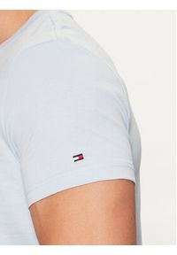 TOMMY HILFIGER - Tommy Hilfiger T-Shirt Tommy Logo MW0MW11797 Błękitny Regular Fit. Kolor: niebieski. Materiał: bawełna #4