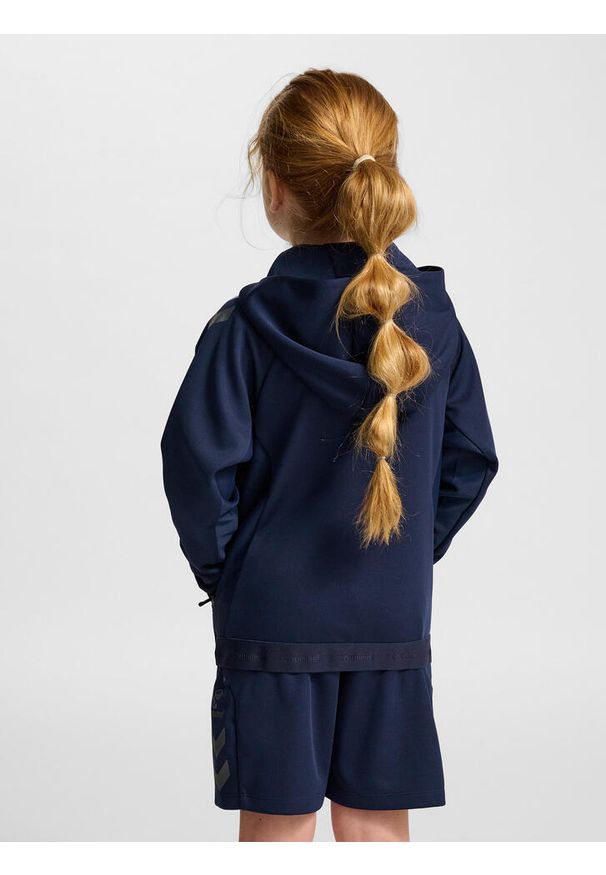 Dziecięca bluza dresowa zapinana na zamek Hummel Cima 2.0. Kolor: niebieski. Materiał: dresówka