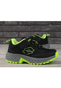 LOTTO - Buty dziecięce sportowe na rzep Lotto WOODLARK K. Zapięcie: rzepy. Kolor: wielokolorowy, szary, czarny, zielony. Sport: turystyka piesza #2