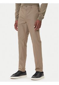 BOSS Chinosy P-Kaiton1 50543945 Beżowy Slim Fit. Kolor: beżowy. Materiał: bawełna