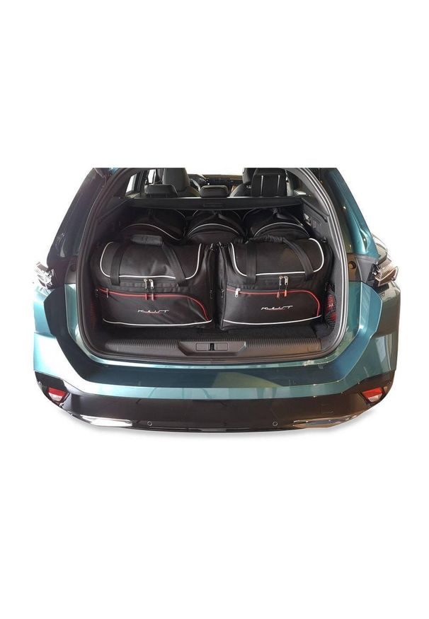 KJUST - Torby Do Bagażnika Peugeot 308 Sw Phev 2021+ 5Szt Kjust. Kolor: czarny. Styl: sportowy