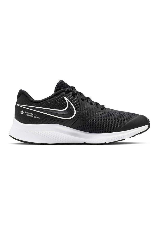 Nike - BUTY STAR RUNNER 2 (GS). Zapięcie: rzepy. Materiał: guma. Szerokość cholewki: normalna. Wzór: aplikacja. Sport: bieganie