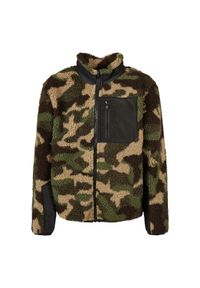 Urban Classics - Kurtka Dla Chłopca Camo Sherpa. Kolor: brązowy