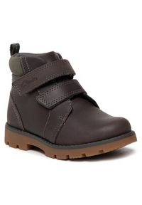 Clarks Trzewiki Heath Strap K 261692697 Brązowy. Kolor: brązowy. Materiał: skóra, nubuk