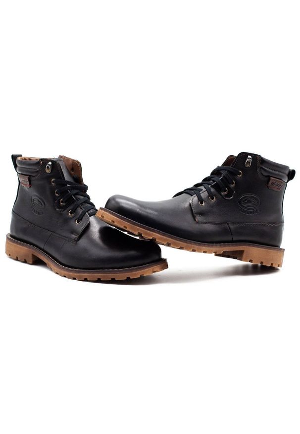 Mario Pala Buty zimowe 754 czarne. Zapięcie: zamek. Kolor: czarny. Materiał: skóra, wełna. Sezon: zima. Styl: klasyczny