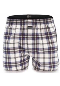 Męskie Bokserki Bawełniane - Pako Jeans - w Kratę. Kolor: wielokolorowy. Materiał: bawełna #1