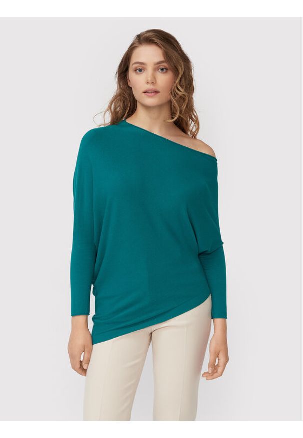 Kontatto Sweter 3M7608 Zielony Regular Fit. Kolor: zielony. Materiał: syntetyk