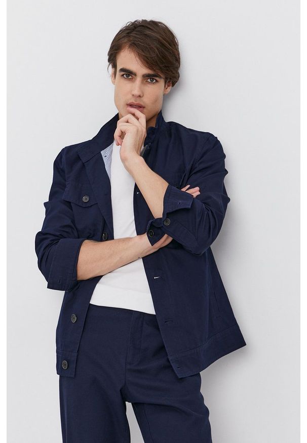 Sisley - Kurtka. Okazja: na co dzień. Kolor: niebieski. Styl: casual