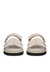 Gino Rossi - GINO ROSSI Klapki C-CLB-P1927A Kremowy. Kolor: kremowy. Materiał: skóra, zamsz #7