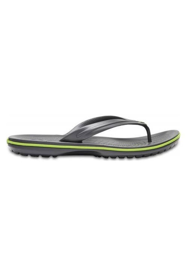 Japonki męskie Crocs Crocband Flip. Zapięcie: bez zapięcia. Kolor: zielony, wielokolorowy, szary. Materiał: materiał, syntetyk. Szerokość cholewki: normalna