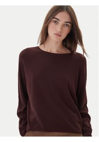Kontatto Sweter 3M0820C Bordowy Regular Fit. Kolor: czerwony. Materiał: syntetyk #3