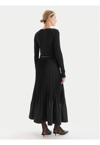 Fracomina Sukienka dzianinowa FS25WD2003W411F9 Czarny Slim Fit. Kolor: czarny. Materiał: syntetyk
