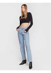 Calvin Klein Jeans Sweter J20J220446 Czarny Slim Fit. Kolor: czarny. Materiał: lyocell #3