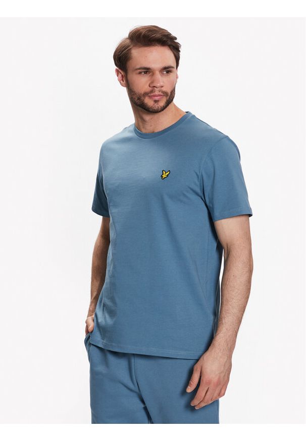 Lyle & Scott T-Shirt Plain T-Shirt TS400VOG Niebieski Regular Fit. Kolor: niebieski. Materiał: bawełna