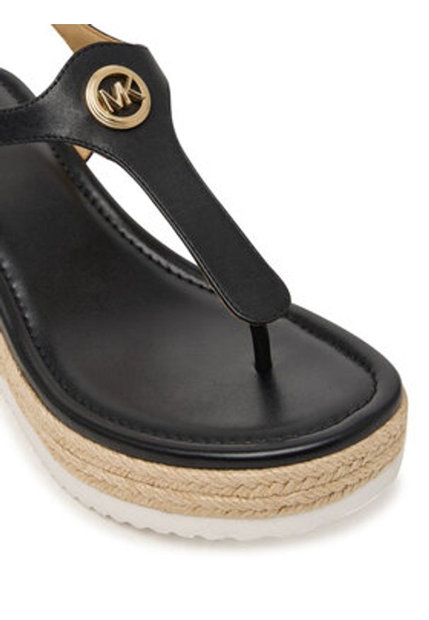 MICHAEL Michael Kors Espadryle Val Thong Wedge 40S6VAMS1L Czarny. Kolor: czarny. Materiał: skóra