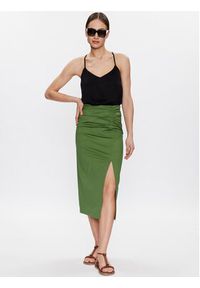 Marella Spódnica ołówkowa Abba 2331010432 Zielony Regular Fit. Kolor: zielony. Materiał: bawełna
