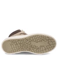 Beżowe Botki Mustang Modne Ocieplane Buty Damskie. Kolor: beżowy. Materiał: syntetyk, materiał, skóra ekologiczna, futro. Szerokość cholewki: normalna. Obcas: na platformie #4