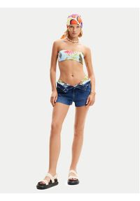 Desigual Góra od bikini Palms 24SWMK06 Niebieski. Kolor: niebieski. Materiał: syntetyk