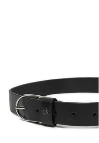 Calvin Klein Pasek Damski Ck Metal Loop Rnd Buckle 3.0 K60K612861 Czarny. Kolor: czarny. Materiał: skóra