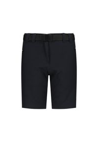 Szorty bermudzkie dla dziewczynki CMP. Kolor: czarny. Sport: turystyka piesza #1