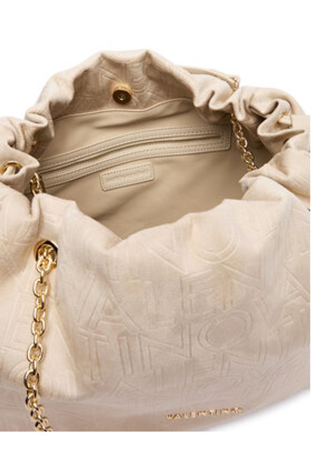 VALENTINO - Valentino Torebka Maxi VBS9U701 Beżowy. Kolor: beżowy. Materiał: skórzane