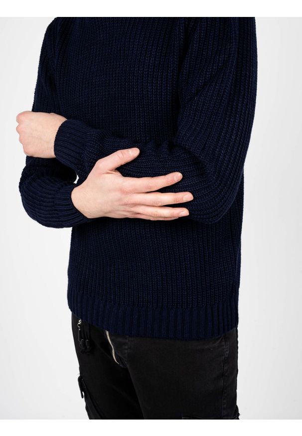 Xagon Man Sweter | A2208 1K 080G | Mężczyzna | Granatowy. Okazja: na co dzień. Typ kołnierza: golf. Kolor: niebieski. Materiał: akryl. Styl: casual