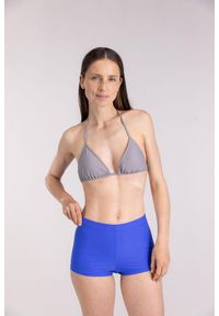 WALLIEN - Damski premium bikini top trójkątny do pływania & surfingu - Szary. Kolor: szary. Materiał: materiał #2