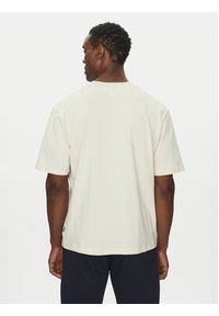 New Balance T-Shirt MT51605 Beżowy Oversize. Kolor: beżowy. Materiał: bawełna