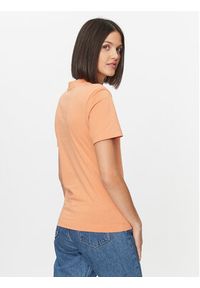 Calvin Klein Jeans T-Shirt J20J221429 Pomarańczowy Regular Fit. Kolor: pomarańczowy. Materiał: bawełna #3