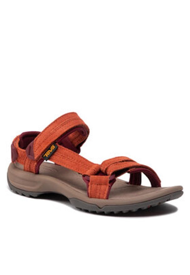 Teva Sandały Terra Fi Lite Suede 1124035 Pomarańczowy. Kolor: pomarańczowy. Materiał: skóra, zamsz