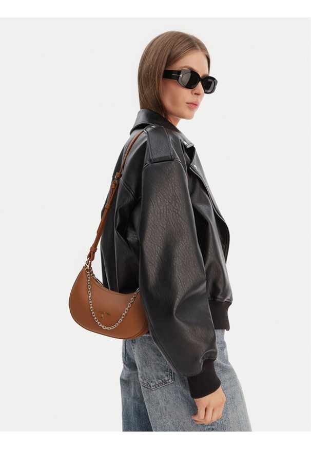 Patrizia Pepe Torebka 8B0309/L001-R877 Brązowy. Kolor: brązowy. Materiał: skórzane