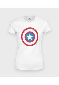 MegaKoszulki - Koszulka damska Tarcza Kapitana Ameryki. Materiał: bawełna #1
