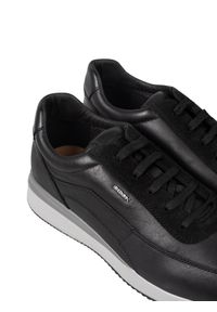 Geox Sneakersy "Dennie" | U920GA 00085 | Mężczyzna | Czarny. Kolor: czarny. Materiał: skóra ekologiczna. Wzór: aplikacja #2