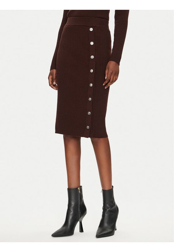 Pinko - PINKO Spódnica ołówkowa Costina 104021 A15S Brązowy Regular Fit. Kolor: brązowy. Materiał: syntetyk