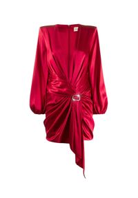 ALEXANDRE VAUTHIER - Czerwona sukienka z jedwabiu. Kolor: czerwony. Materiał: jedwab. Wzór: aplikacja. Styl: wizytowy. Długość: mini #3