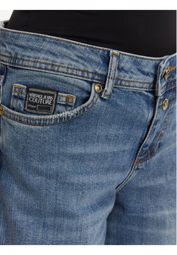 Versace Jeans Couture Jeansy 78HAB561 Niebieski Wide Leg. Kolor: niebieski