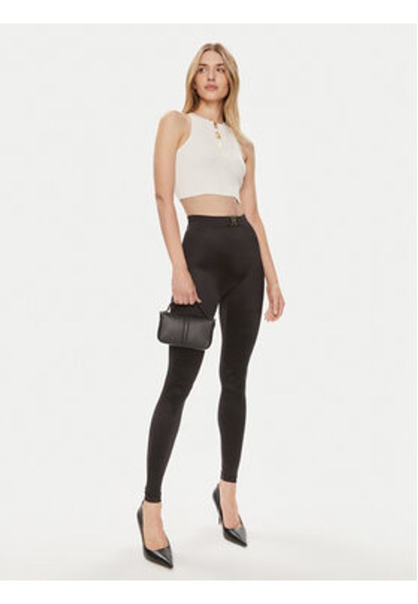 Elisabetta Franchi Top TK-06B-42E2-V220 Écru Slim Fit. Materiał: syntetyk, wiskoza