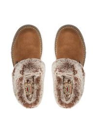 skechers - Skechers Kapcie 114762/CSNT Brązowy. Kolor: brązowy. Materiał: skóra #3