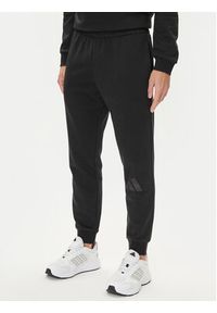 Adidas - adidas Dres Big Logo Fleece Colorblock JI8865 Czarny Regular Fit. Kolor: czarny. Materiał: syntetyk, bawełna #4